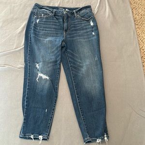 Time and true mid rise jeans